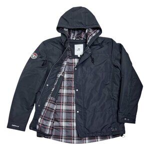 ROOTS Flannel Lined Jacket Plaid Waterproof CEFTIOCYL Winter Jacket Mens 2XL